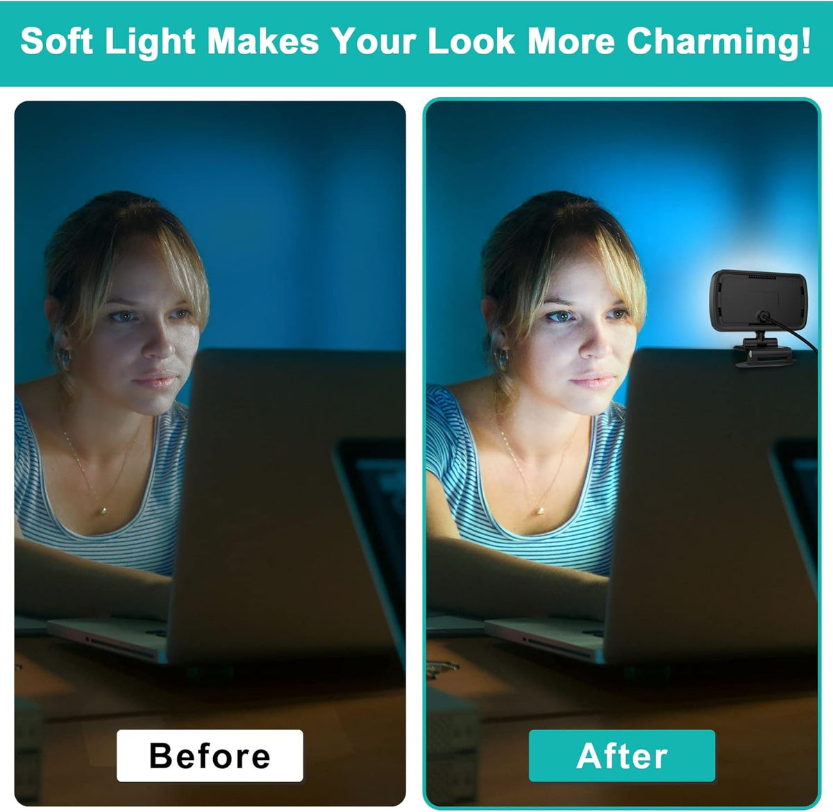 Video Conference Lighting with 3 Light Modes U7472