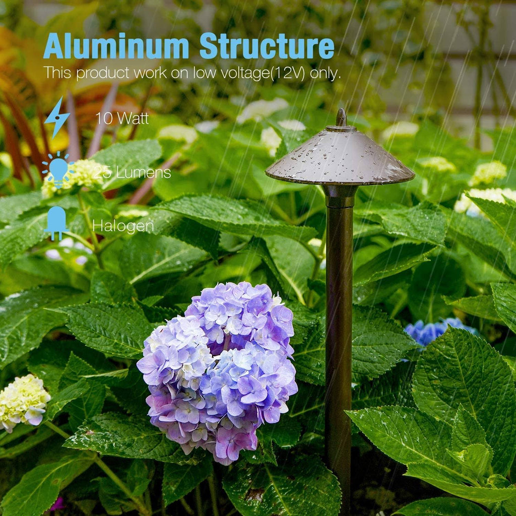 Waterproof Low Voltage Landscape Lighting Set with Spike Stand A632