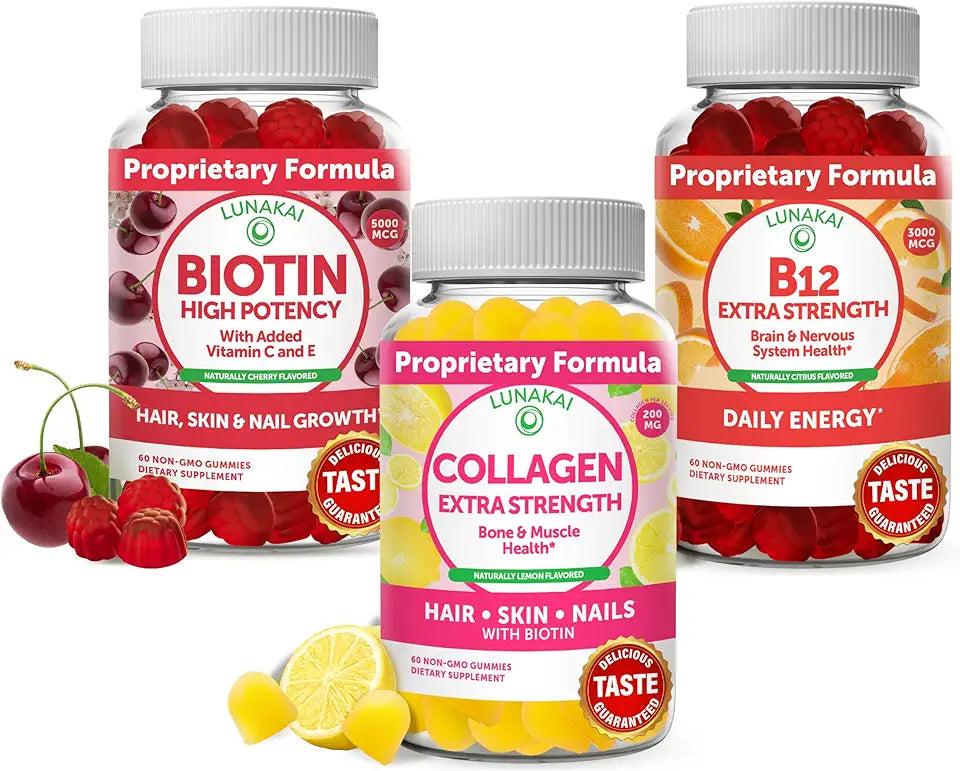 Collagen Biotin Vitamin B12 Gummy Supplement S271