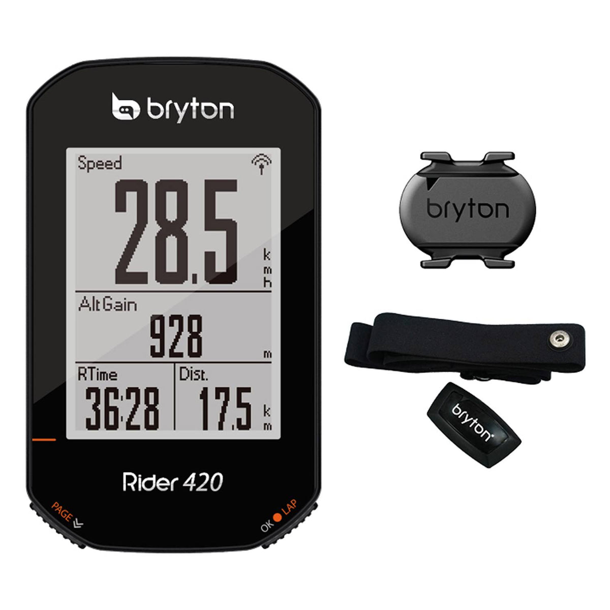 Black GPS Bike Computer K814956