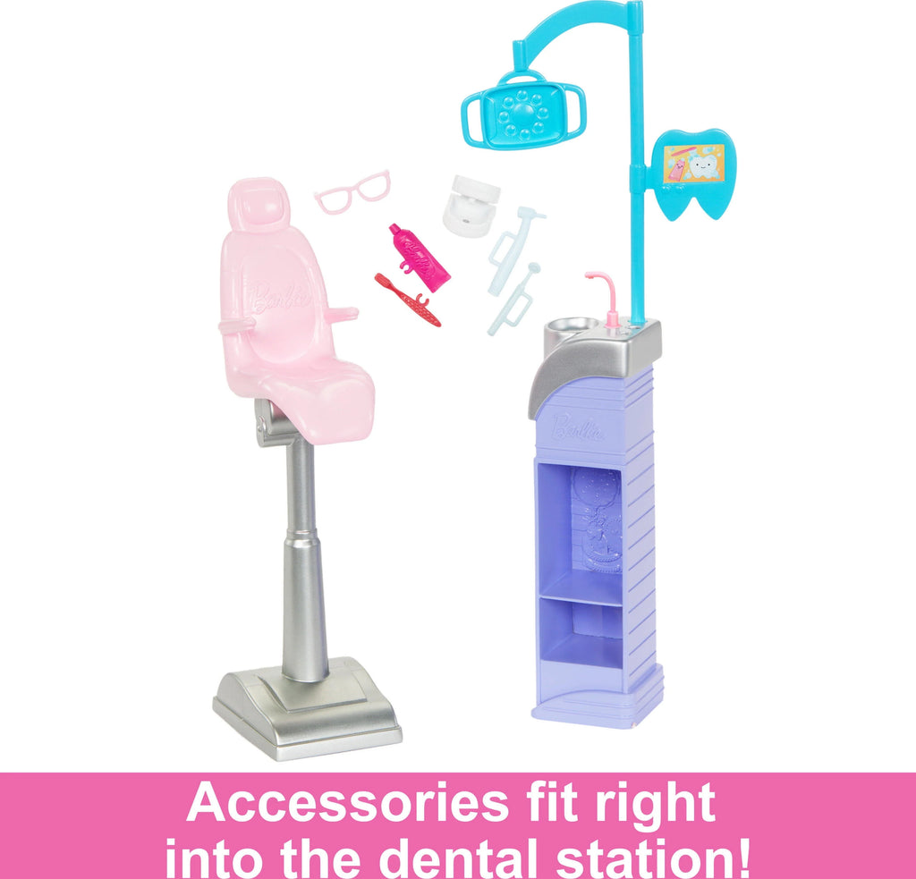 Doll Playset with 2 Dolls, Exam Chair & Dental Tools H87168