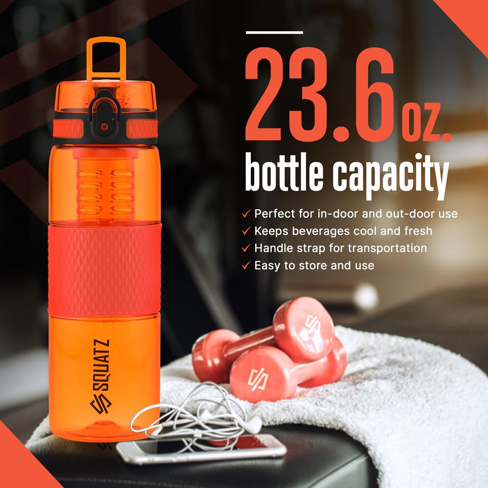 24 Oz Wide Mouth Sports Water Bottle J605
