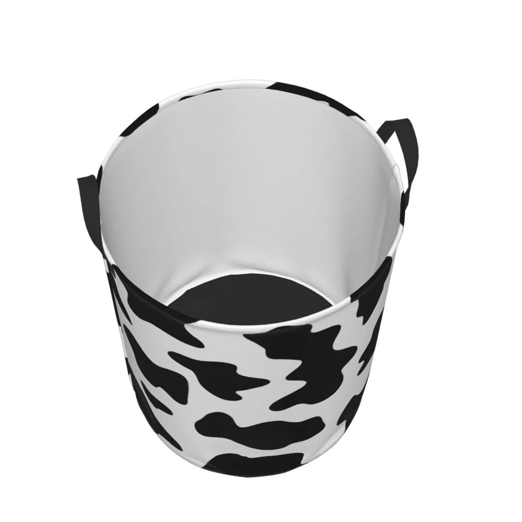 Milk Cow Laundry Hamper with Handles Collapsible Waterproof O410170