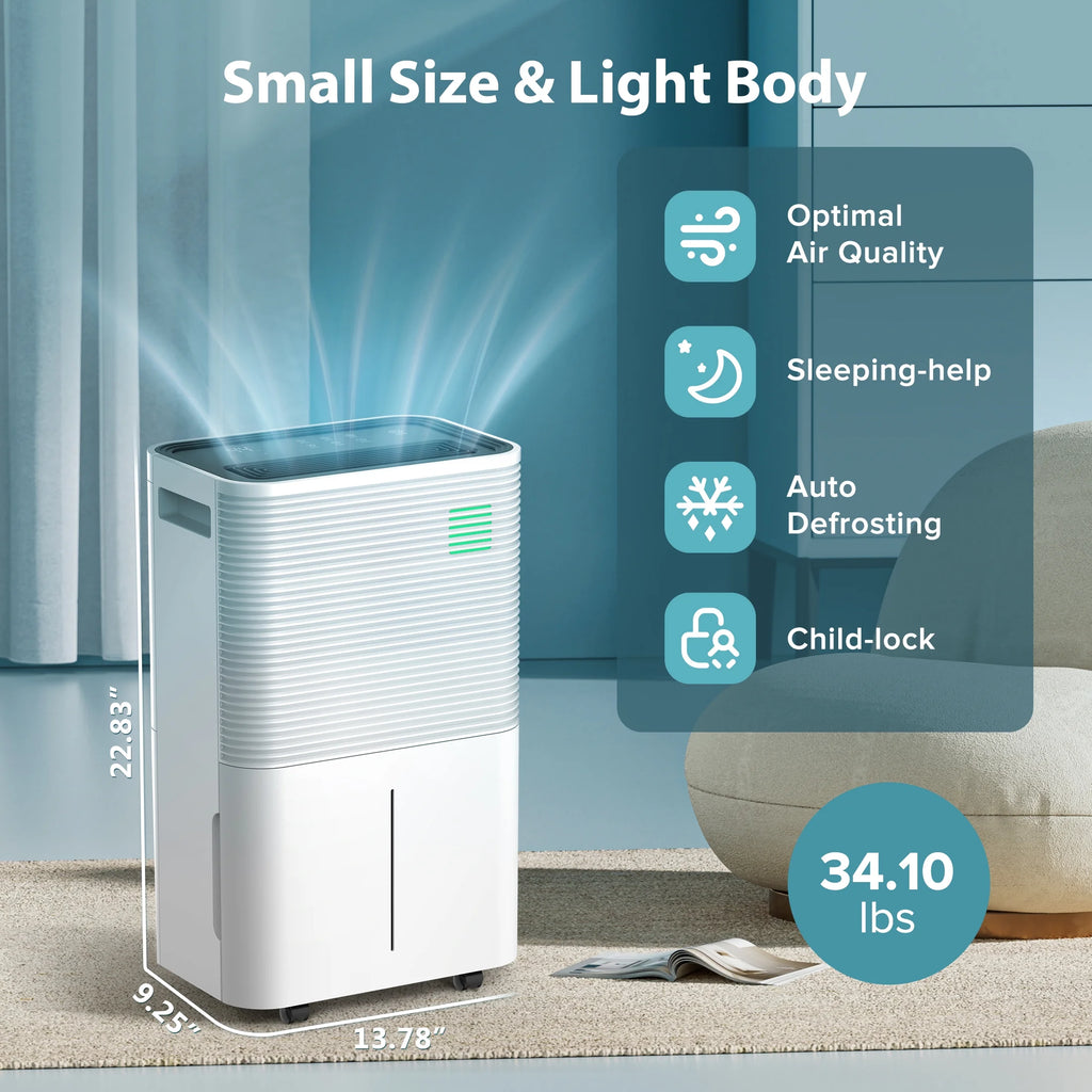 45 Pints Dehumidifier with Drain Hose F413