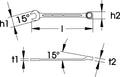 Combination Spanner DIN 3113, Form B, 46 mm A88949