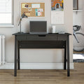Black Oak Computer Desk with Drawer F5459