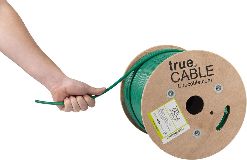 500ft White 23AWG Solid Bare Copper Bulk Ethernet Cable Q8907