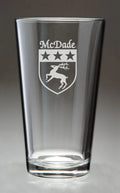 Irish Coat of Arms Pint Glasses Set of 4 Q8865