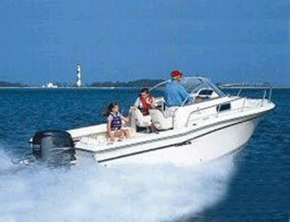 Semi-Custom Boat Cover for Walk-Around Cuddy Cabin Boats with Outboard Motor N46733