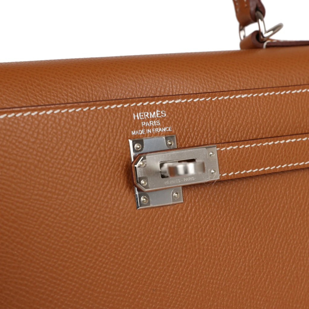 Gold Epsom Leather Bag F7377