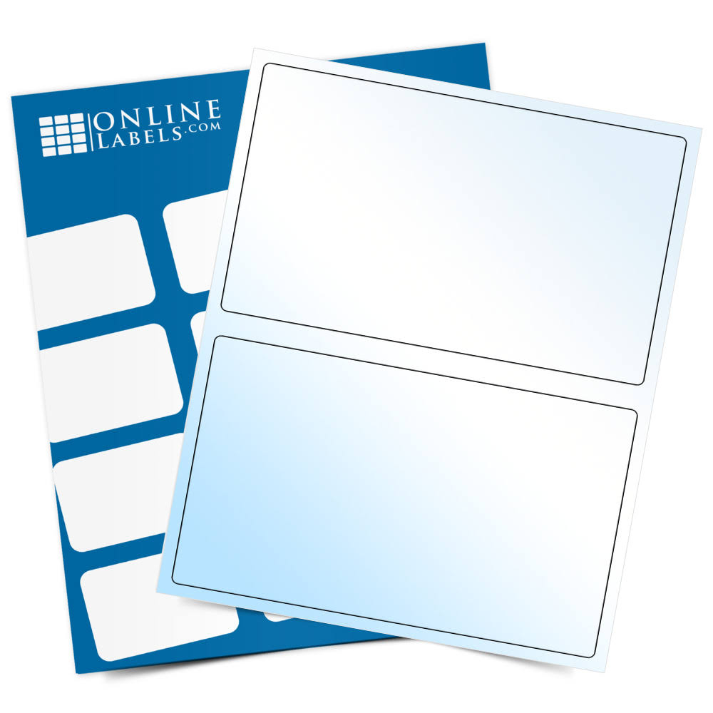White Gloss Laser Labels, 100 Sheets S85702