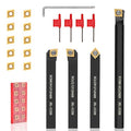 21Pcs 3/8'' 10mm Shank Carbide Turning Tool Set with 14Pcs Inserts H195