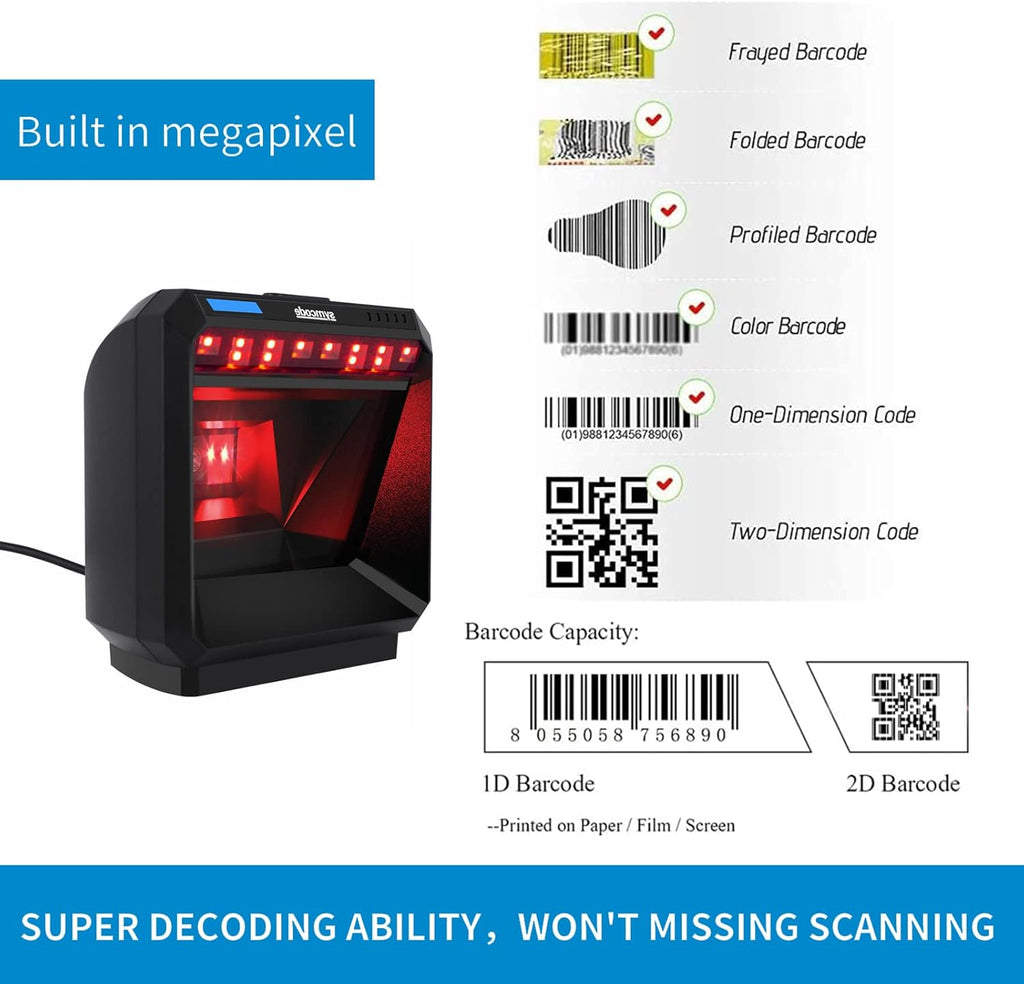 2D Handsfree Barcode Scanner USB Wired C4634
