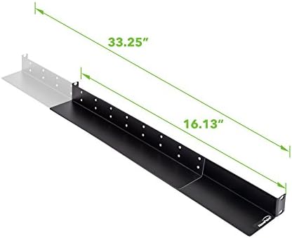 Adjustable Rack Mount Server Shelf Rails 1U Full Depth 3-Pack V45407