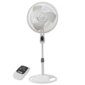 16 in. 3 Speed Oscillating Pedestal Fan with Remote Control in White I306507