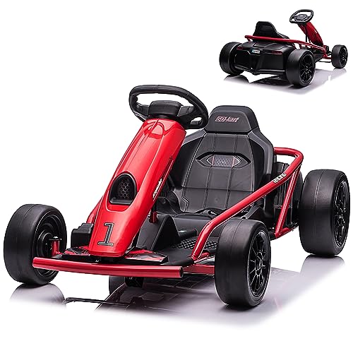 24V Go Kart for Kids with Music and Horn, Red U957