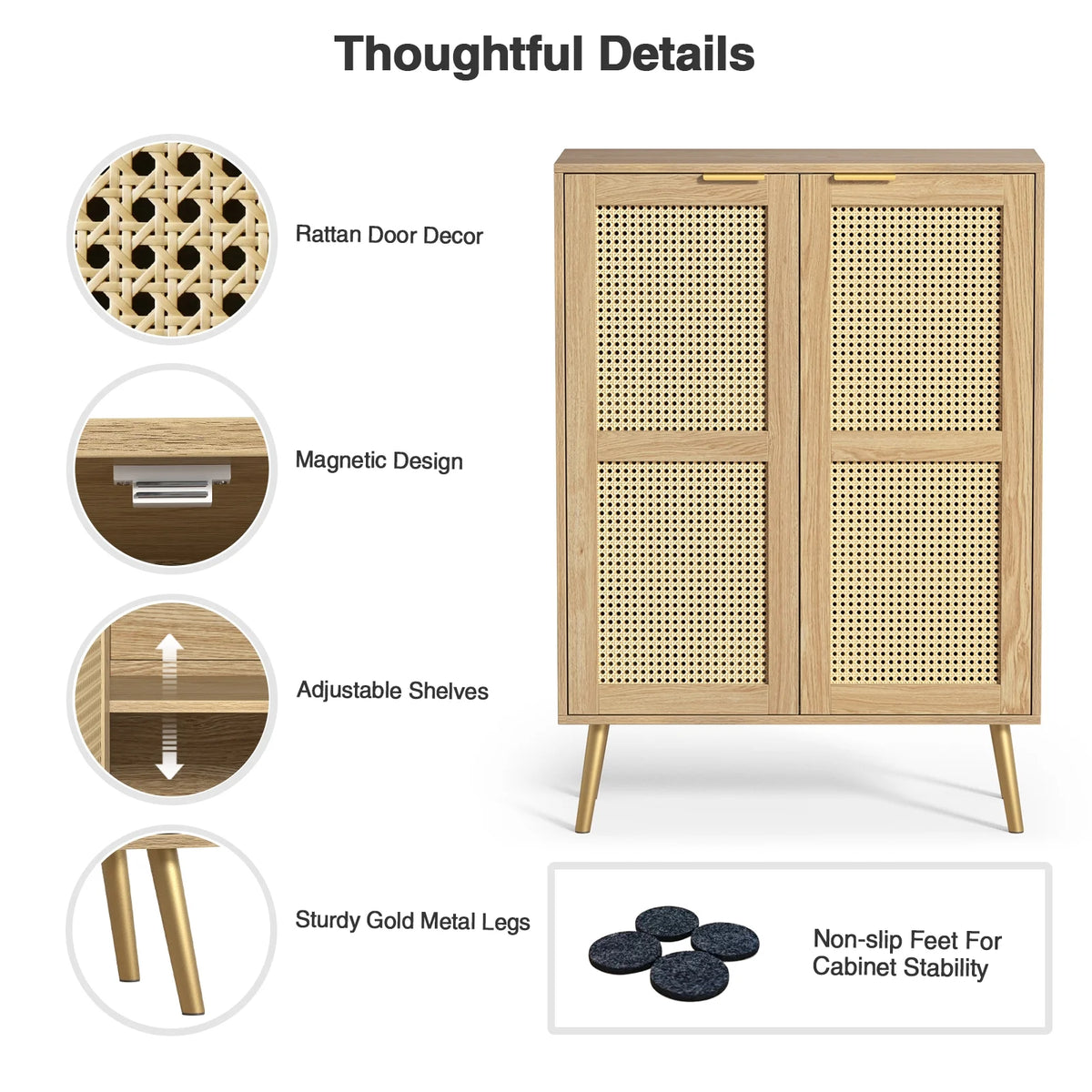 Rattan Storage Cabinet W4783