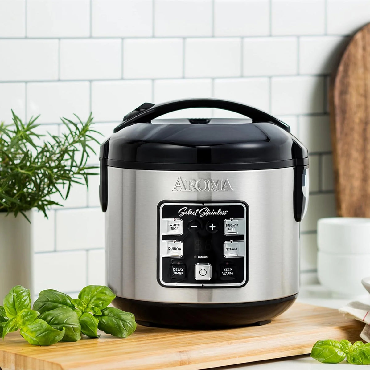 4 Cups Digital Rice Cooker with Stainless Steel Inner Pot L527