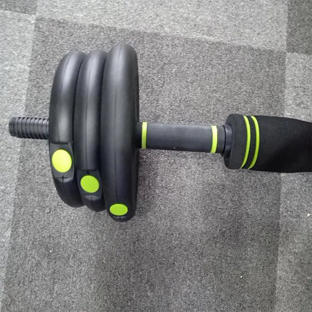 4-in-1 Dumbbells Set Barbell Kettlebells Push-Up-Stand 50 Pounds K23787
