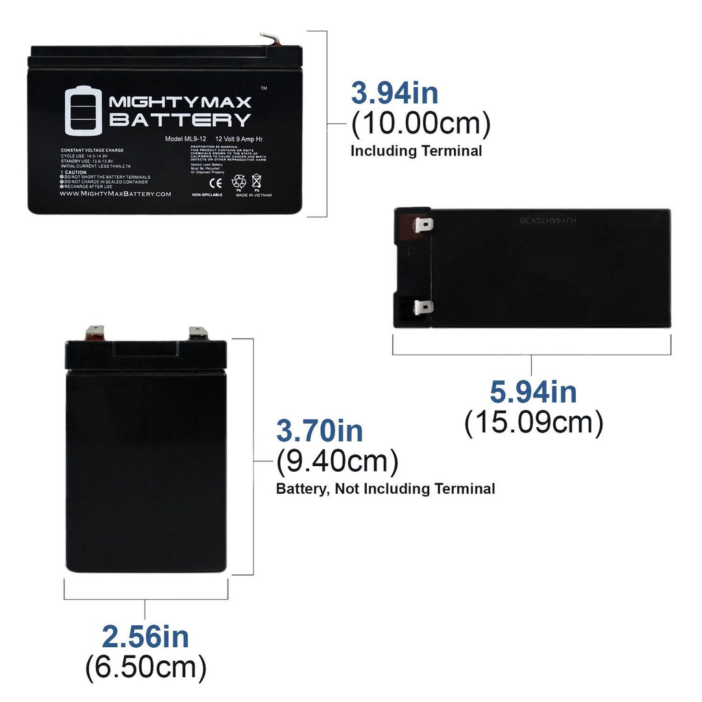 12V 9Ah Battery 10 Pack S239168