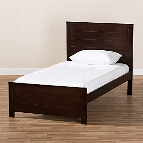 Twin Platform Bed in Espresso H2302
