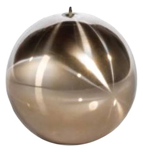 3.5 inch Tall Ball Shaped Titanium Gold Candle (Set of 6) J81604