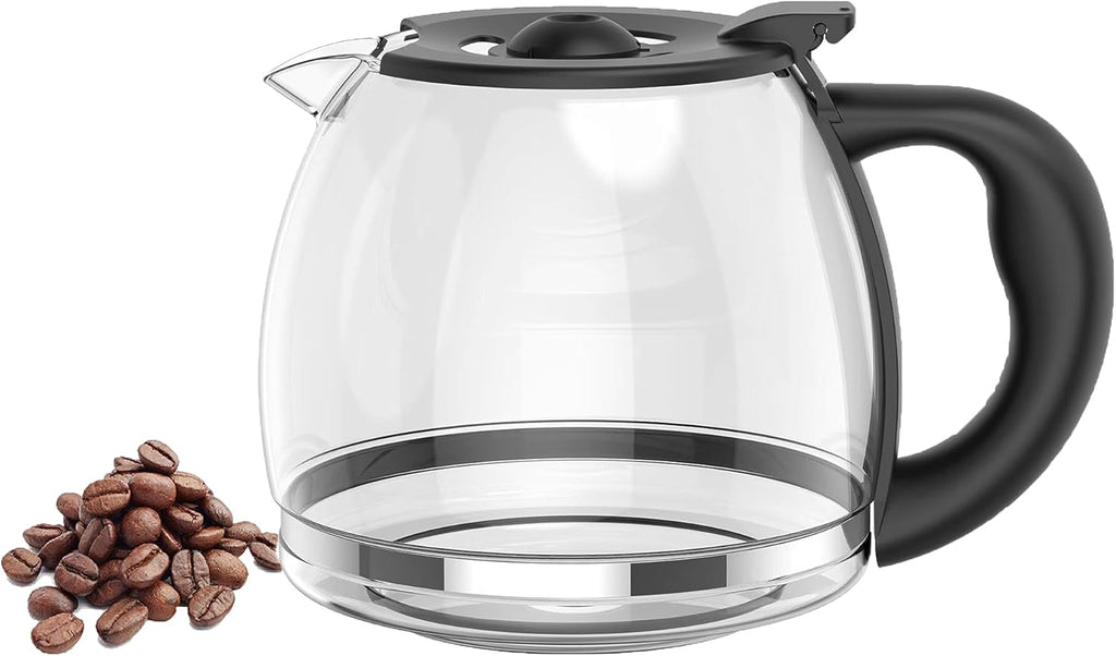 12-CUP Glass Carafe Black Handle X41339