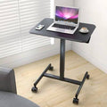 Black Mobile Laptop Stand Cart Table V128331