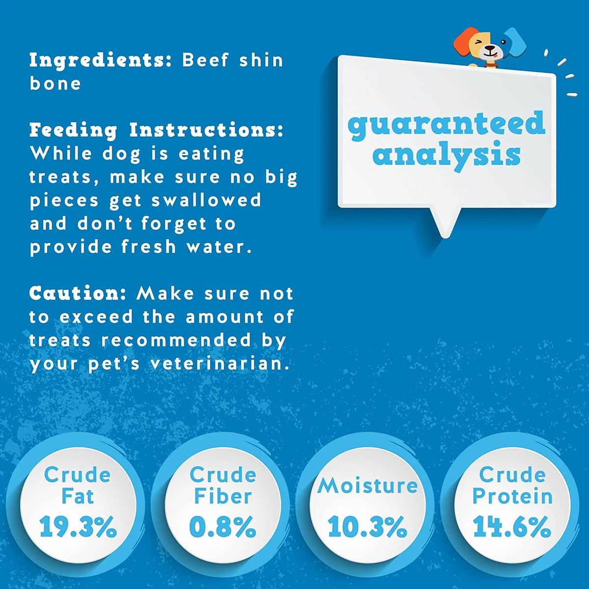 Roasted Beef Shin Bone Dog Treats 3 Pack O2550