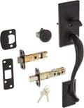 Iron Black Single Cylinder Exterior Handleset P7782