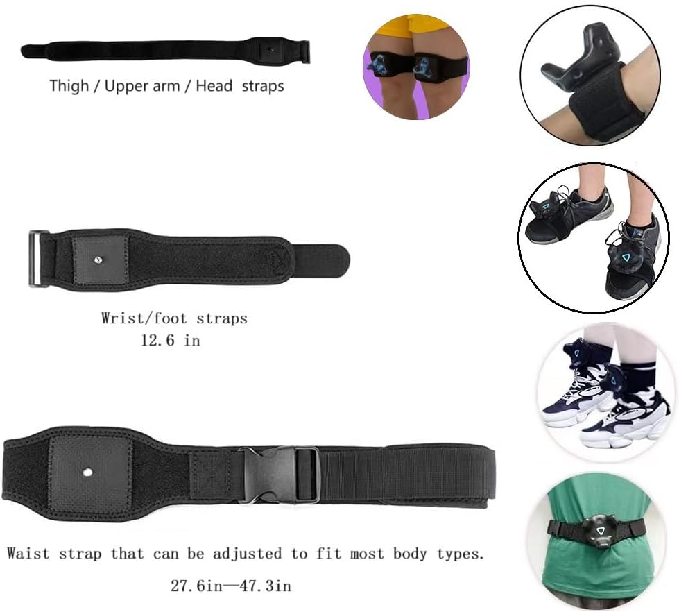 Full Body Tracker Strap, Waist Belt, Hand and Foot Strap, Thigh Strap, VR Accessories S639