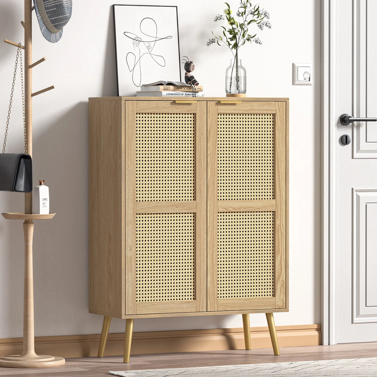 Rattan Storage Cabinet W4783