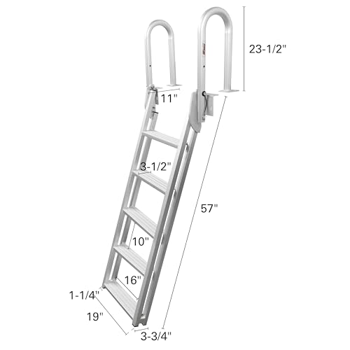 5-Step Flip-Up Dock Ladder K836530