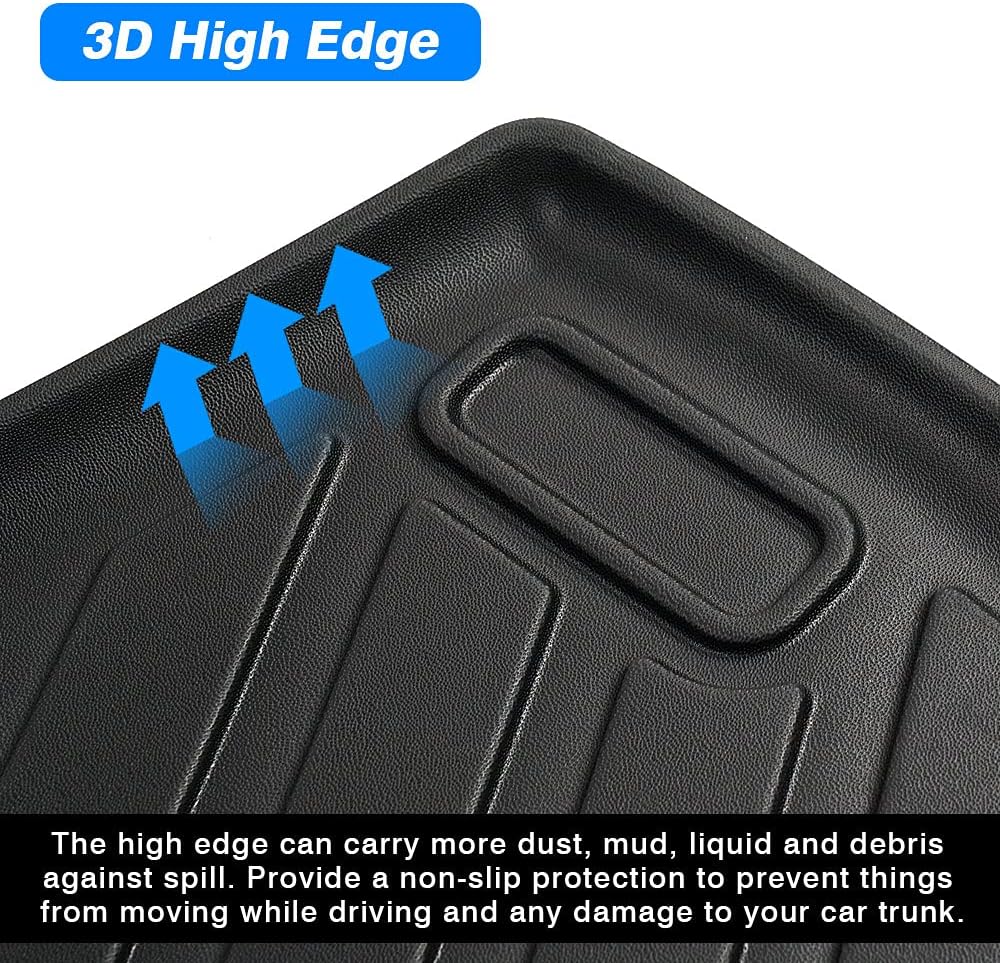 Custom Fit Car Cargo Mat for Tesla Model Y All Weather Cargo Liner Rear Trunk Liner Non-Slip TPO A864707