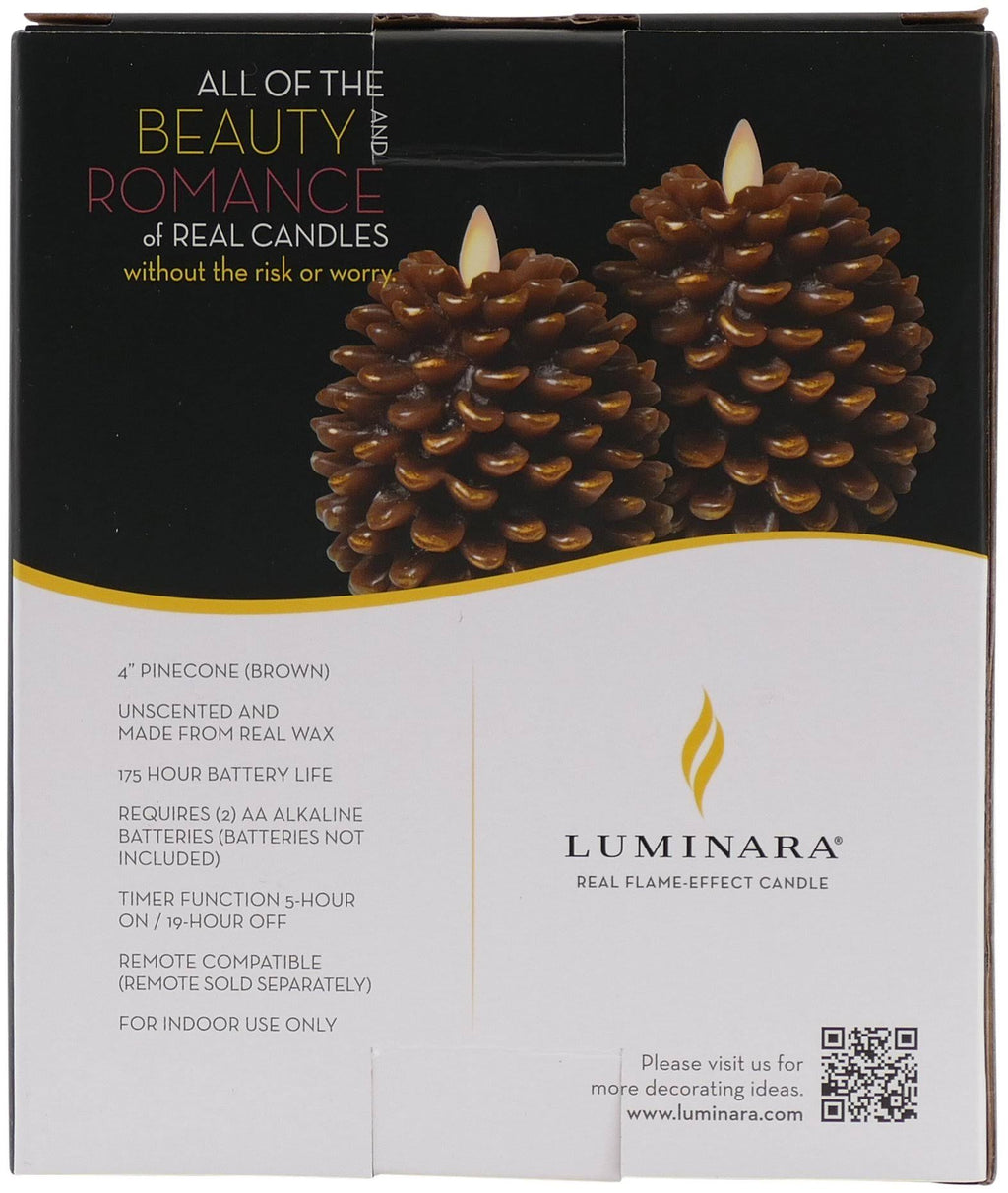 Flameless Pine Cone Candle E5275