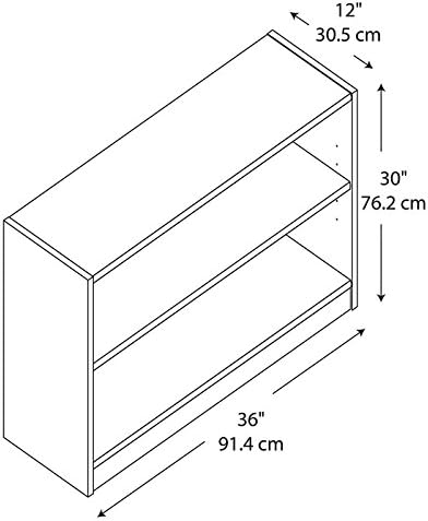 2 Shelf Bookcase Set of 2 S814442