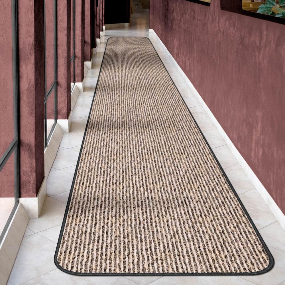 Black Skid-Resistant Carpet Runner 10 Feet X 36 Inches U5247