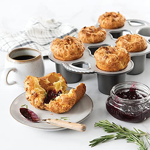 6 Cavities Graphite Popover Pan U7483