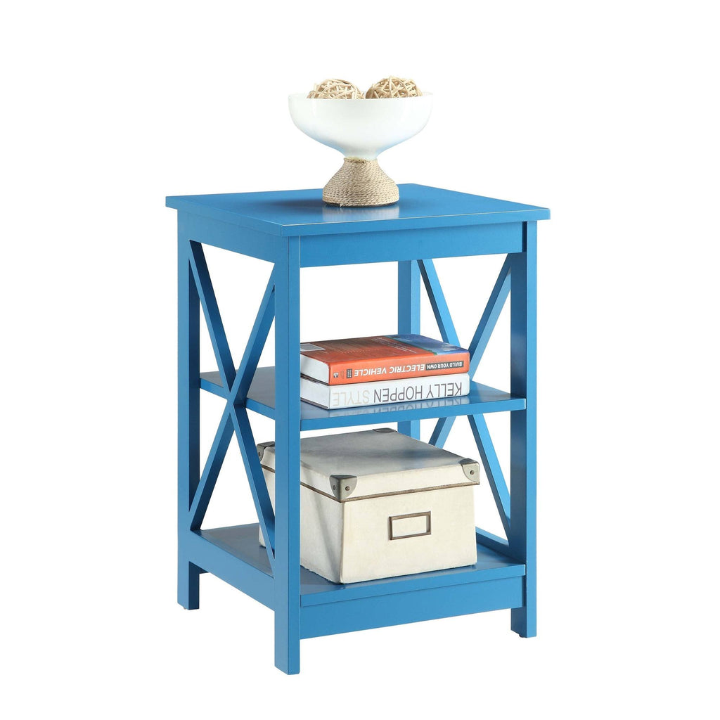 Cobalt Blue X-Base End Table C8747