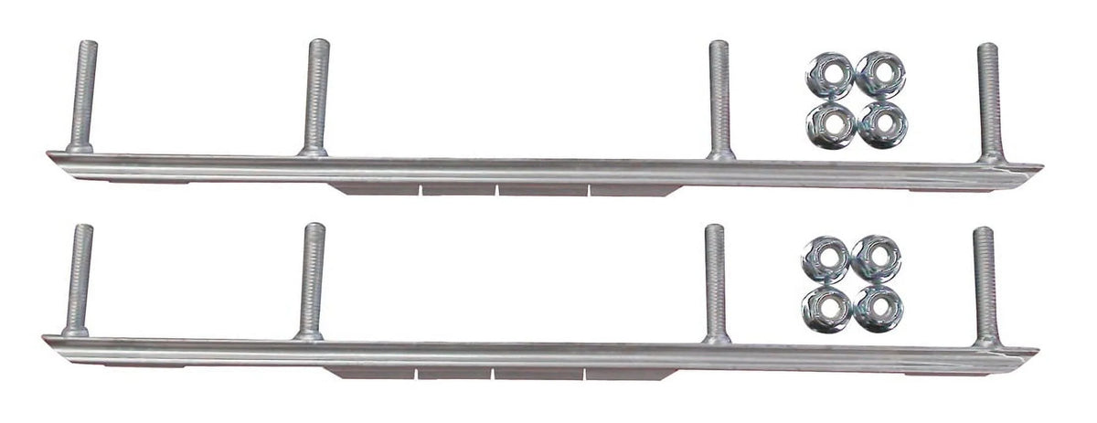 Blue Snowmobile Skis with 7.5" Shaper Bars Complete Kit V323920