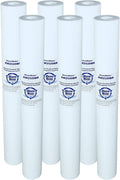 Polypropylene Replacement Water Filter Cartridges, 50 Micron, 2.5 x 20 Inch, Set of 6 U231077