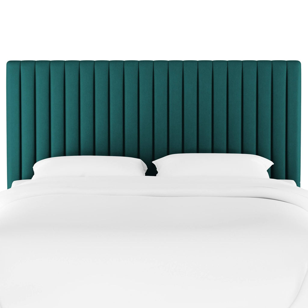 Queen Headboard Velvet Teal O36077