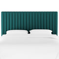 Queen Headboard Velvet Teal O36077