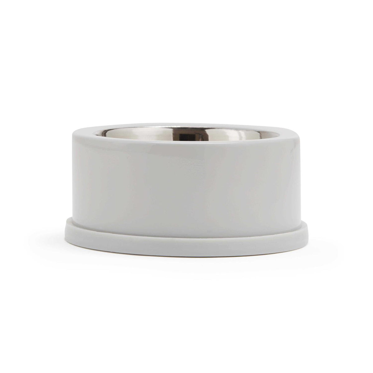 Stainless-Steel Grey Dog Bowl T9938