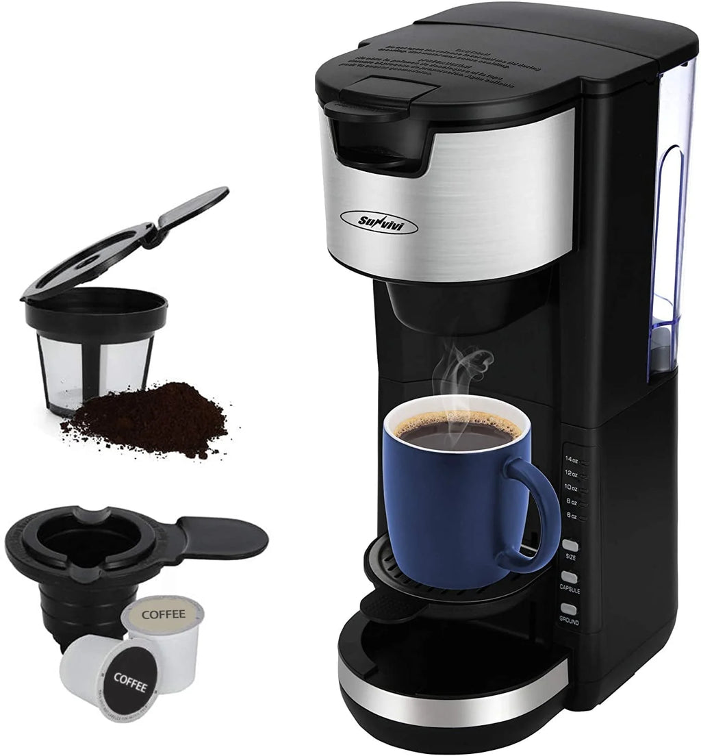 Single Serve Coffee Maker with 6 to 14 oz Brew Sizes O111082