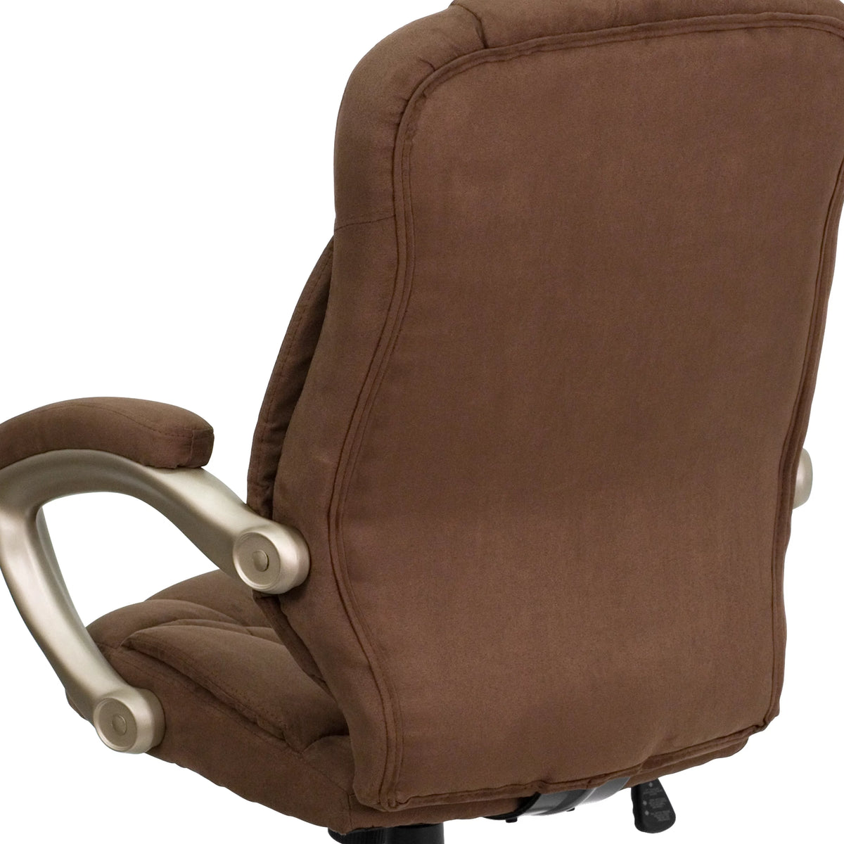 Brown Microfiber Ergonomic Office Chair with Arms G251124