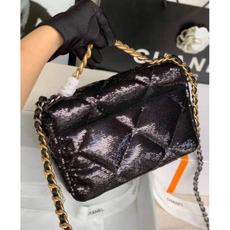 Tweed Flap Bag F9601