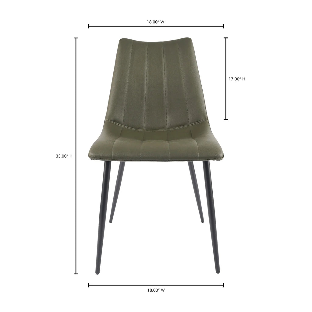Dark Green Dining Chair Set Of 2 W830