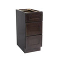 Brown 34.5 inch H x 18 inch W Drawer Base Cabinet T457933