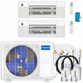21,000 BTU 2 Zone Ceiling Cassette Ductless Air Conditioner and Heat Pump T940